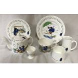 A collection of various Coalport Paddington Bear China, to include teapot, milk jug, sugar bowl, egg
