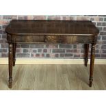 Mahogany table end/ side table 121w x 60d x 73cm h.