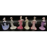 Six Coalport figures from the 'My Fair Ladies' collection to include 'Lady Frances', 'Lady