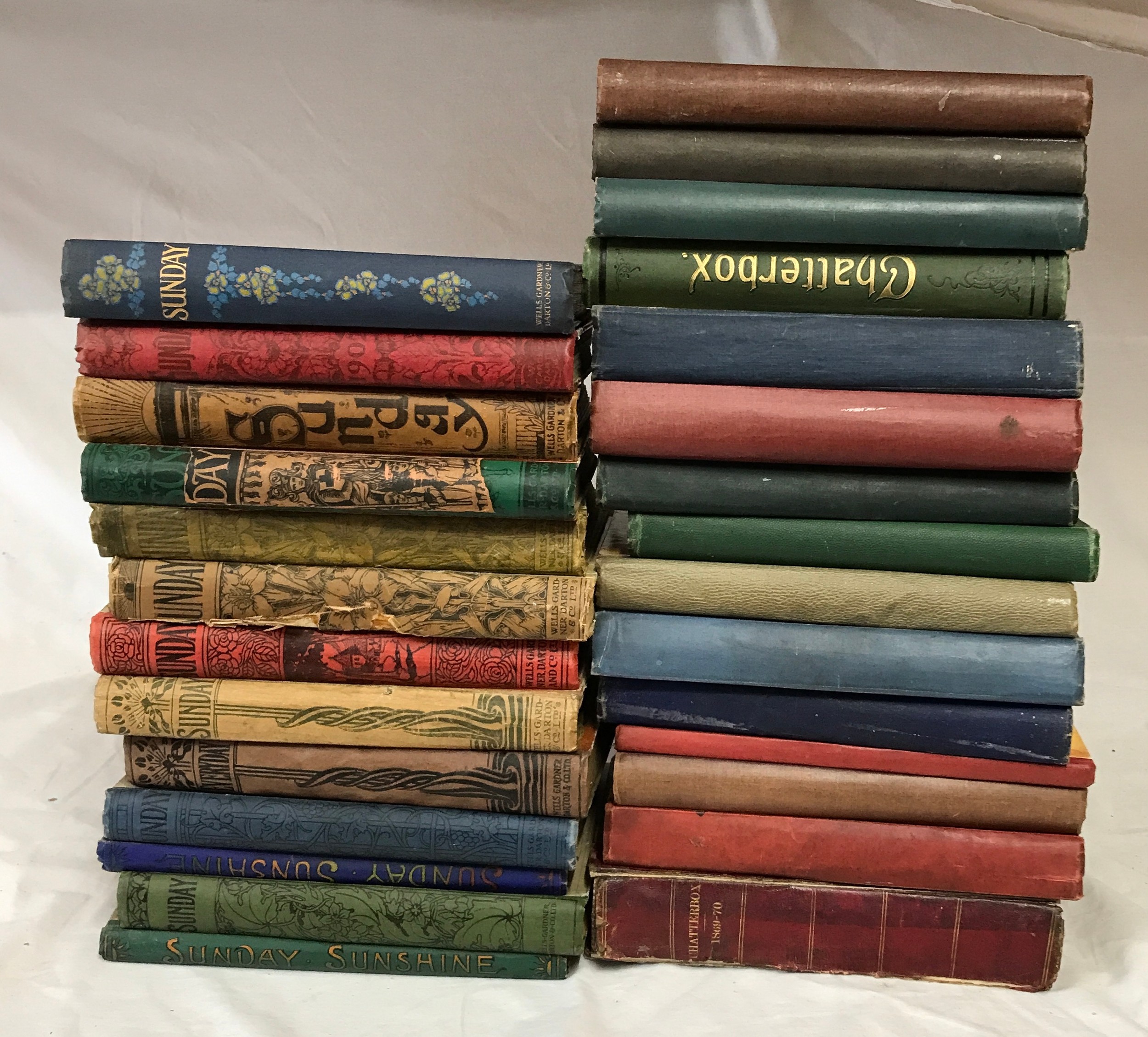 A collection of children's early 20thC books to include Chatterbox (15), Sunday (reading for the