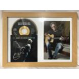 Signed and framed photograph and CD by Eric Clapton. Eric Patrick Clapton CBE (born 30 March 1945)