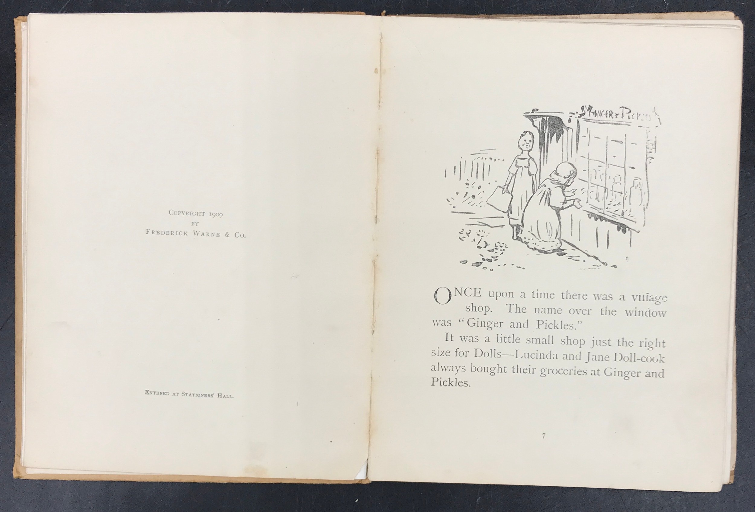 Two First Edition books by Beatrix Potter : The Tale of Mr Tod and Ginger & Pickles. - Image 6 of 7