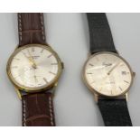 Two gentleman's wristwatches to include a J.W. Benson of London manual gold plated watch C1965 on
