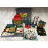 A collection of vintage toys to include two boxed building sets of Bayko, 2x view masters and