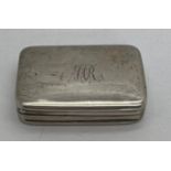 Silver vinaigrette Birmingham 1811, maker John Shaw. 4cm x 2.75cm. Initialled to top.