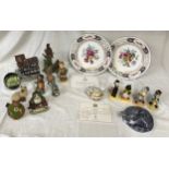 A collection of ceramic items to include 4x Royal Worcester birds Bullfinch, Blue Tit, Hedge Sparrow