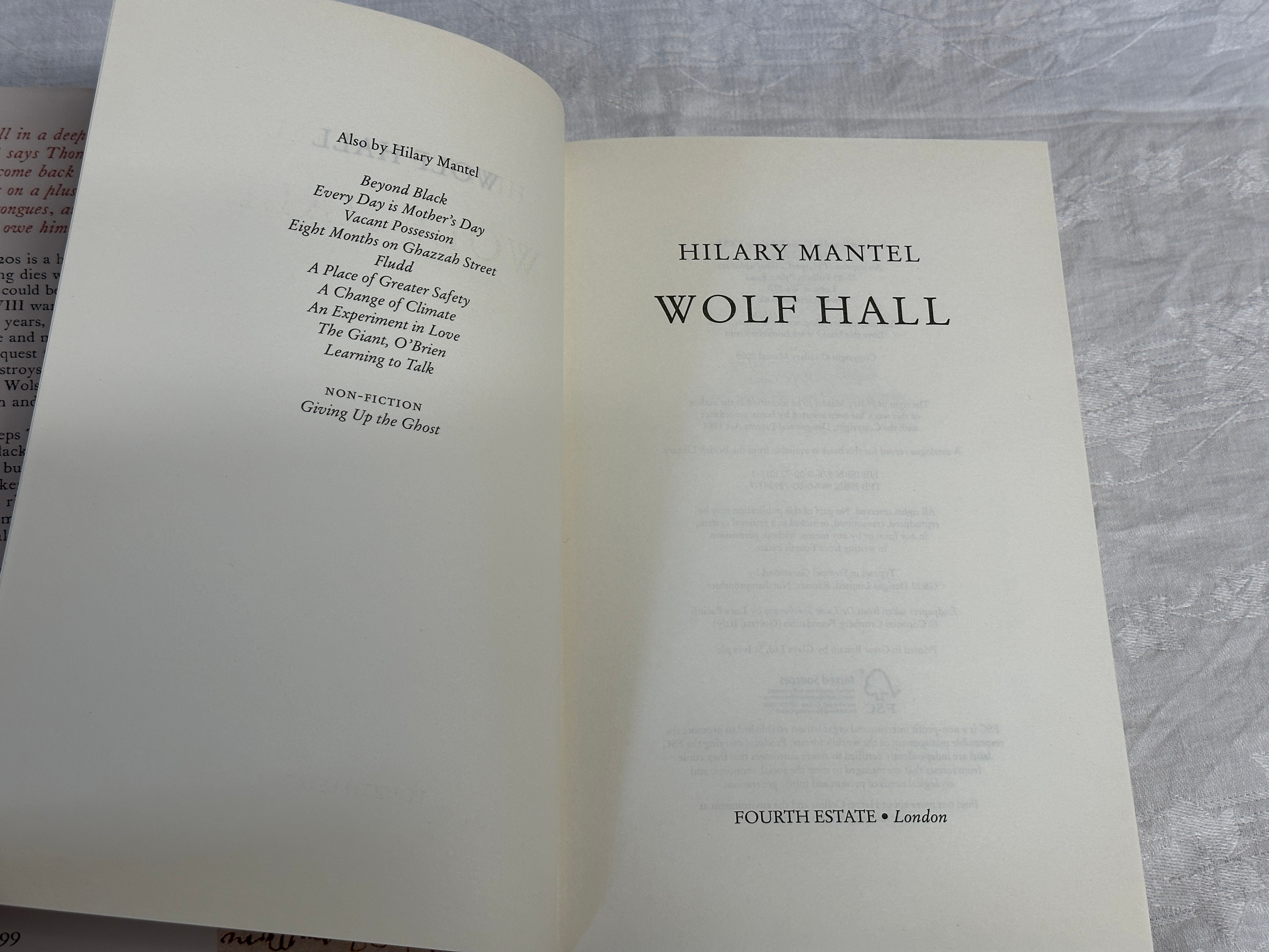 Hilary Mantel: Four first editions, published London by Fourth Estate, to include : 'Wolf Hall' 2009 - Image 8 of 29