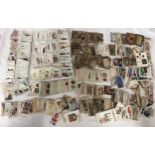 A large collection of cigarette cards comprising mainly of Hignett's.