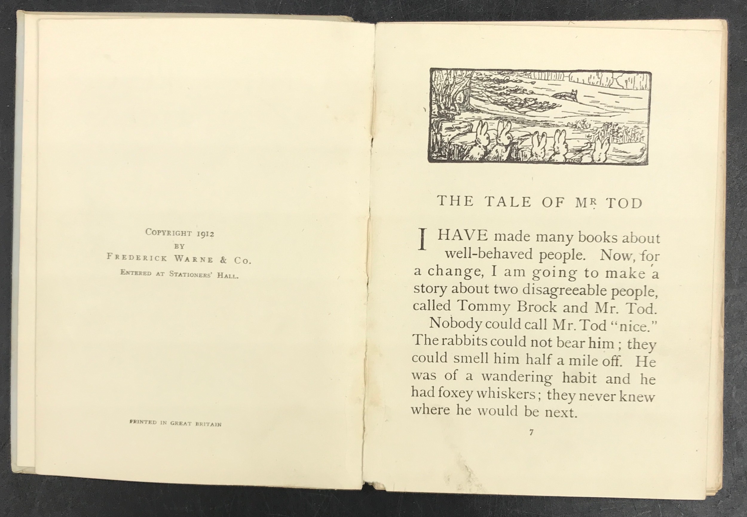 Two First Edition books by Beatrix Potter : The Tale of Mr Tod and Ginger & Pickles. - Image 4 of 7