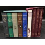 A collection of books in slip cases comprising of John Buchan The Adventures Of Richard Hannay in
