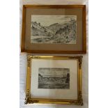 F.S. Smith 1860-1925 East Riding of Yorkshire pen and ink views to include View of Welton Dale Circa