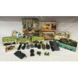 A collection of army toys to include three pieces of Britains: German Kubelwagen Scout Car, German