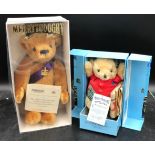 Two boxed Merrythought limited edition teddy bears to include golden jubilee teddy bear no.364