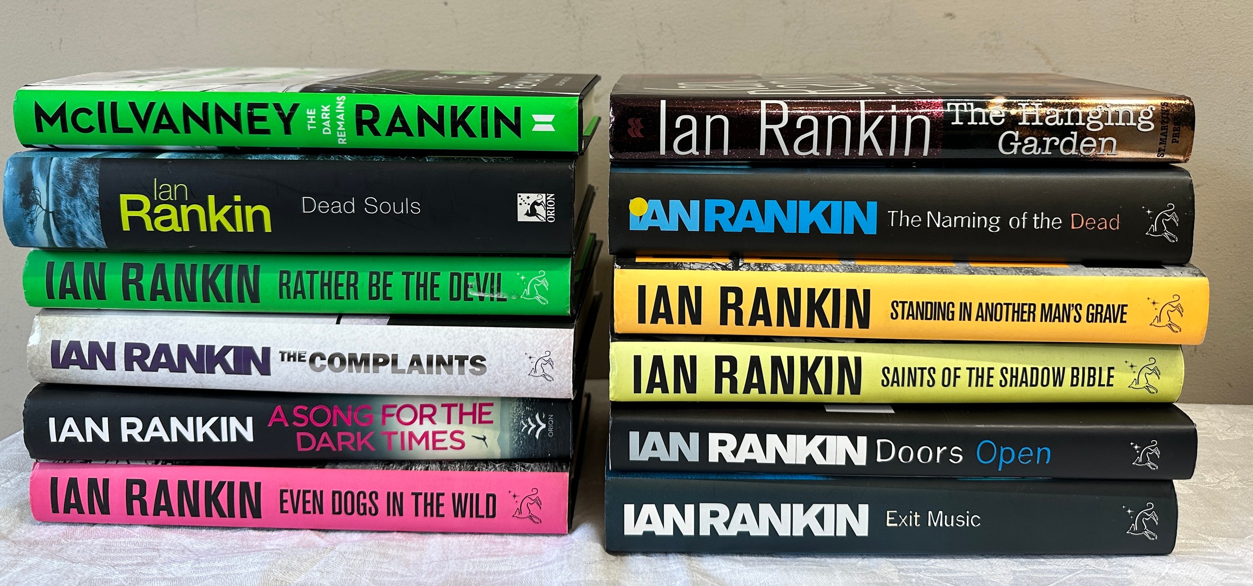 Ian Rankin, 12 First Editions, to include a signed 'The Naming Of The Dead', 'Even Dogs In The