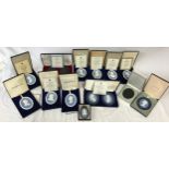 A collection of individually boxed limited edition Wedgwood Portrait Medallions to include: The Lady