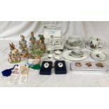 Beswick: a collection of ten Beatrix Potter figures including Mrs Rabbit, Mr Benjamin Bunny, Peter