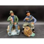 Two Royal Doulton figures 'A Good Catch' HN2258 and 'The Lobster Man' HN2317 both 18cm h.