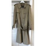 A gents Burberry trench coat with belt size 52 Regular 5021/CE G86C together a Burberry cashmere/