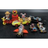 A collection of vintage children's toy cars from film and TV to include Corgi Toys The magic