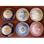 Six various 19th and early 20thC muffin dishes to include Copeland and Spode.