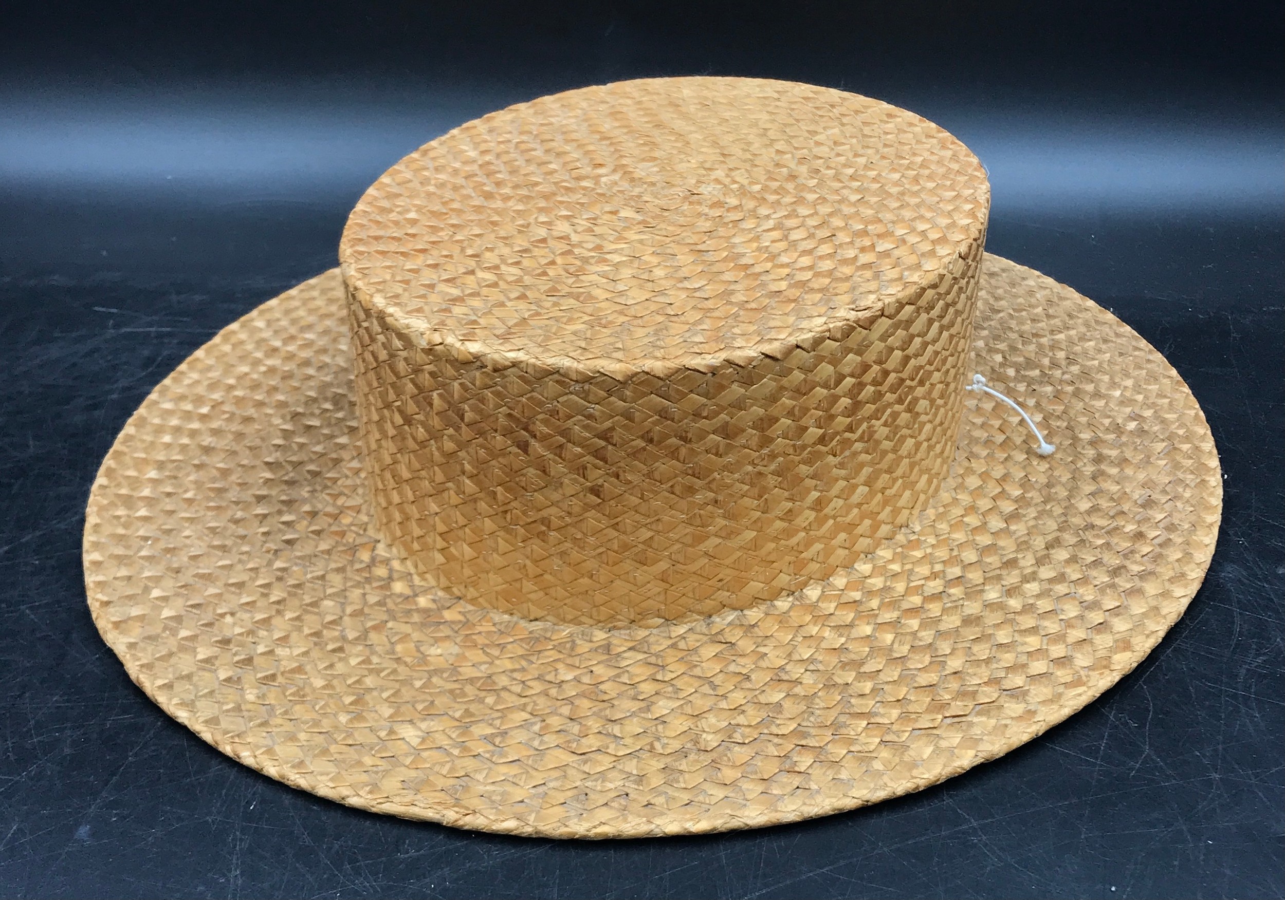 A vintage 1930's Ridgmont straw school hat "The Harrogate" from Monmouth Girls School along with a - Image 3 of 6