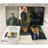English actor, author, playwright Alan Bennett Signed postcard along with 5 books, two of which