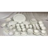 Coalport Country Ware dinner service comprising two tureens with lids, large meat plate, 40cm l, 4