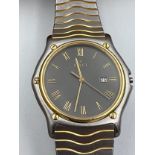 A boxed gentleman's Ebel Sport quartz Classique wristwatch in original case, missing crown. Very