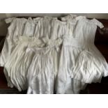 A quantity of late 19th/ 20thC christening gowns (11).