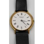 A 1980's Raymond Weil Roman Numeral Geneve gentleman's wristwatch. Winds and goes. Purchase