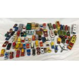 A large collection of toy cars to include some by Hotwheel, Corgi, Corgi Cubs, Corgi Juniors,