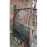 A pair of 19thC iron gates originally from the North Side disabled access entrance of Beverley