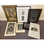 Various prints, photographs and a watercolour etc depicting mainly Beverley by Geoffrey Cracknell