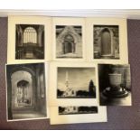 Seven photographs by R.F. Perkin to include 3 of Swine Church, 3 Hemingbrough and St. Margaret's,
