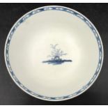 An 18th century Worcester blue and white bowl 19cm d.