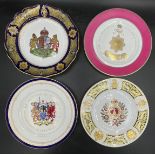 A collection of 4 plates to include Mulberry Hall The Queen Mother's Plate 364/750, Royal