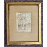 William Henry Bartlett 1809-1854 pencil and watercolour of Beverley Minster. Signed LR, Bartlett