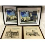 Two framed colour photographs of St Mary's Church, Beverley one numbered 10/50, one 4/50 image