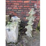 A three piece Tadcaster stone pinnacle with lead fixings dating from the 1300’s from the South