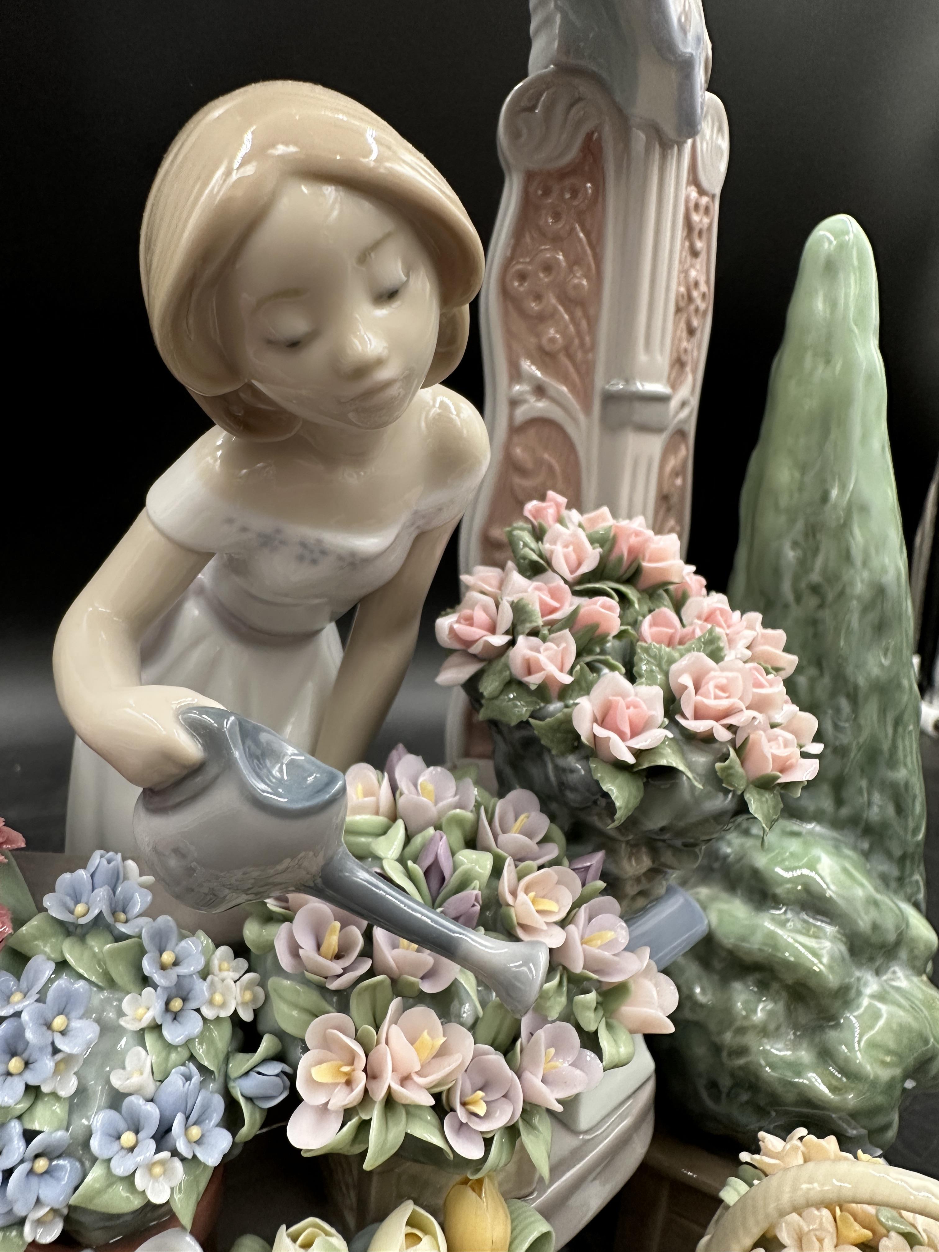 A Lladro Utopia collection porcelain figure "Romantic Feelings", No. 8250. 31cm h x 32cm w approx. - Image 4 of 8