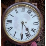 A 19thC single fusée movement wall clock.