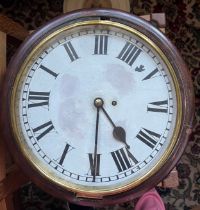 A 19thC single fusée movement wall clock.