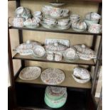 A large quantity of Minton Haddon Hall dinner and tea ware. To include 12 x 27cm d dinner plates, 13