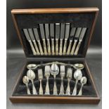 A canteen of Kings pattern silver plated cutlery by Cutlers, Roberts & Dore Ltd of Sheffield for six