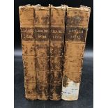 A collection of four volumes of S. Bernardi Opera Omnia, Printed as S. Benardi to spine, Tome I, II,