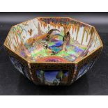 'Castle on a Road' a Wedgwood Fairyland lustre Octagonal bowl designed by Daisy Makeig-Jones,