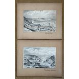 F. S. Smith (1860-1925). Two pen and ink drawings, “Flamborough, Yorkshire” signed lower left and