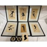 Six illustrations for Göttliche Jugen by K W Diefenbach, depicting children at play. Frame size 38.