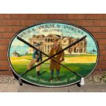 A St Andrews painted wooden golf sign 120cm x 81cm.