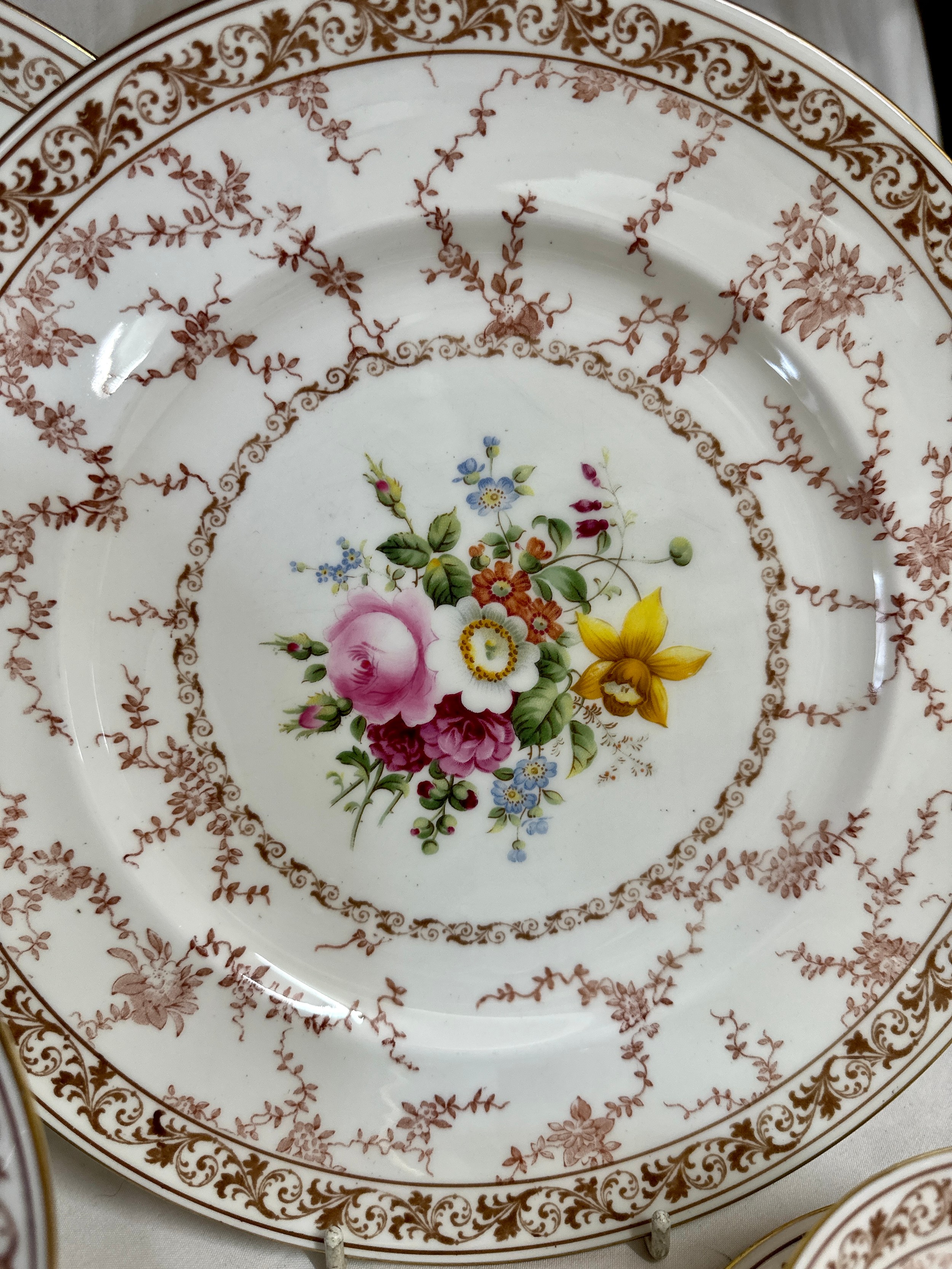 Cauldon 'Floral Rhapsody', part bone china dinner service comprising: 6 x dinner plates 27.5cm, 5 - Image 5 of 5
